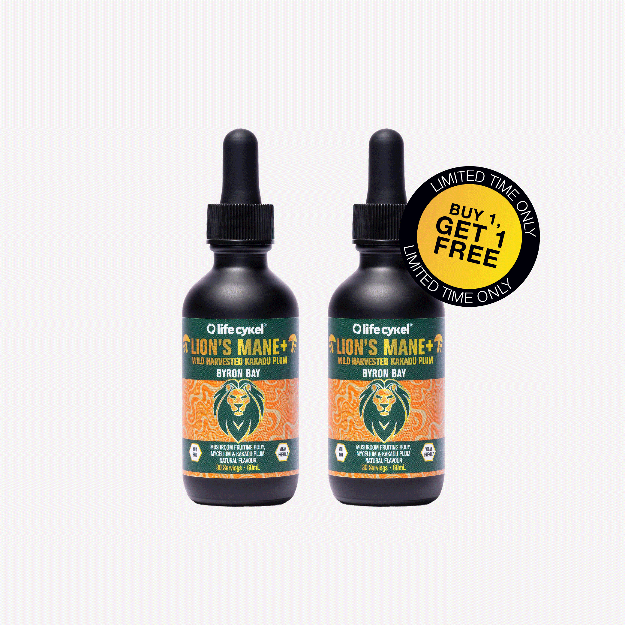 Lion's Mane Mushroom Extract - Buy 1, Get 1 FREE!