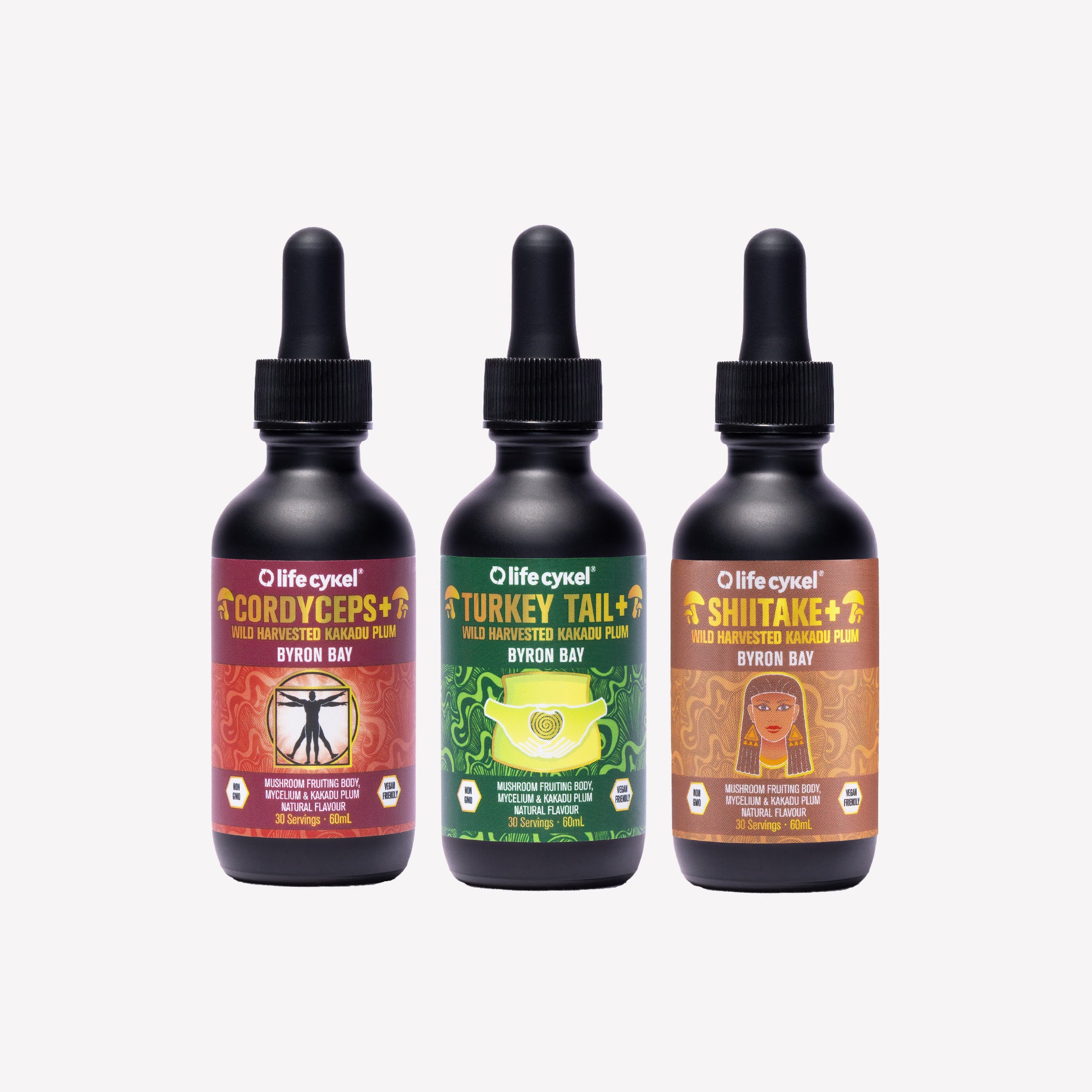 AM Pack - Cordyceps, Turkey Tail & Shiitake