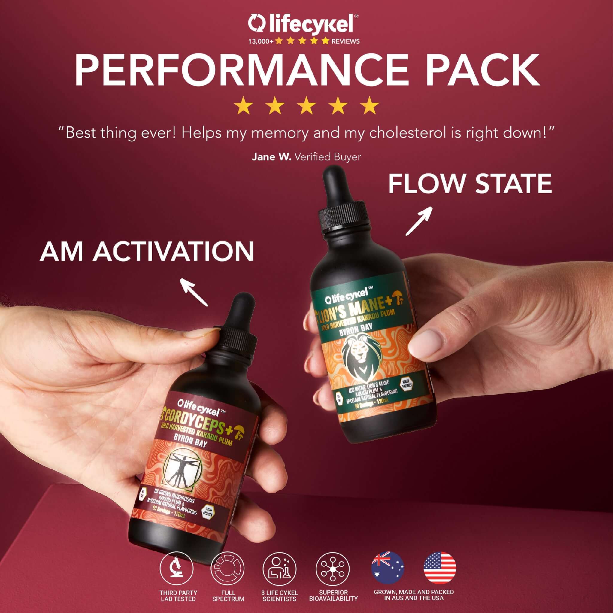 Performance Pack - Lion's Mane & Cordyceps