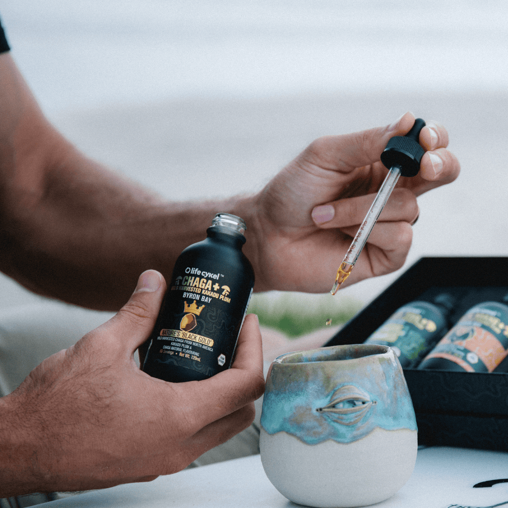 Chaga Ritual Set Chaga Biohacker Set™ - Functional Mushroom Extracts for Daily Use ...