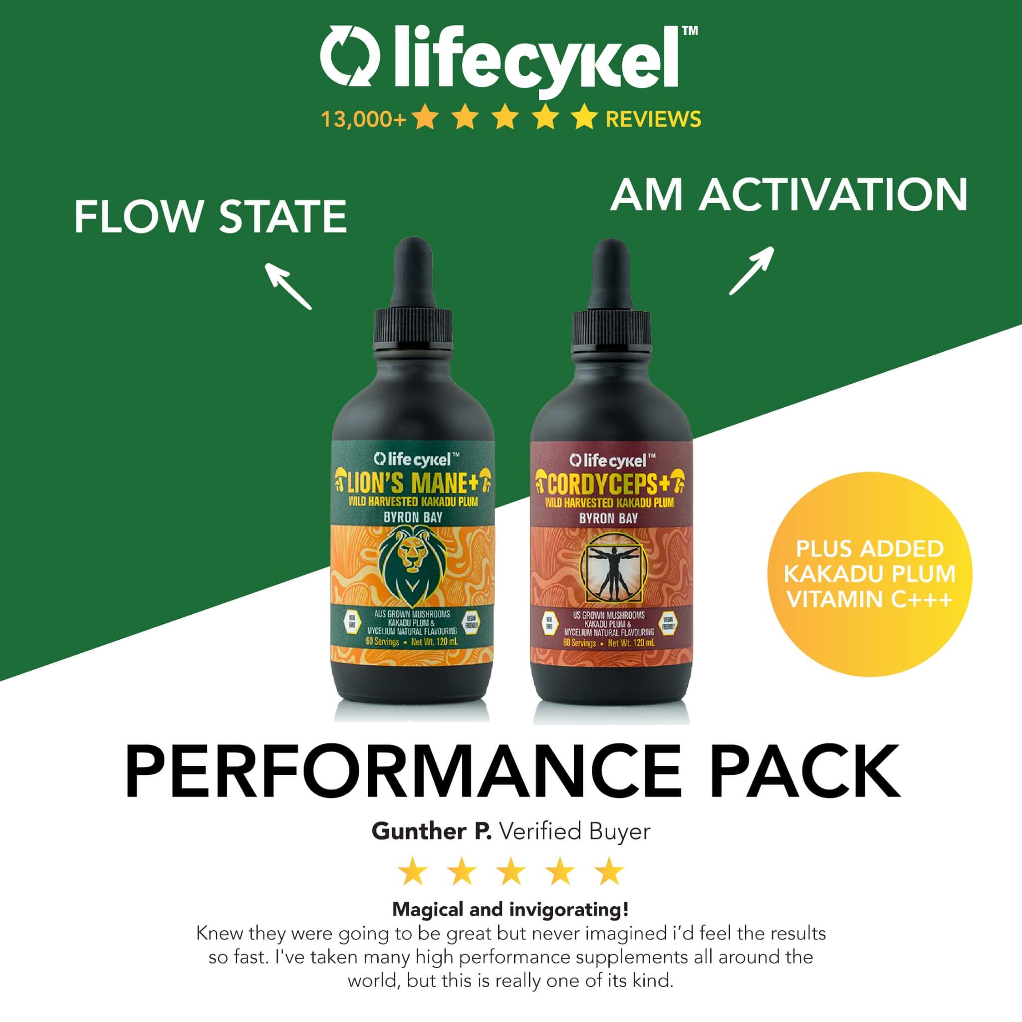 Performance Pack - Lion's Mane & Cordyceps