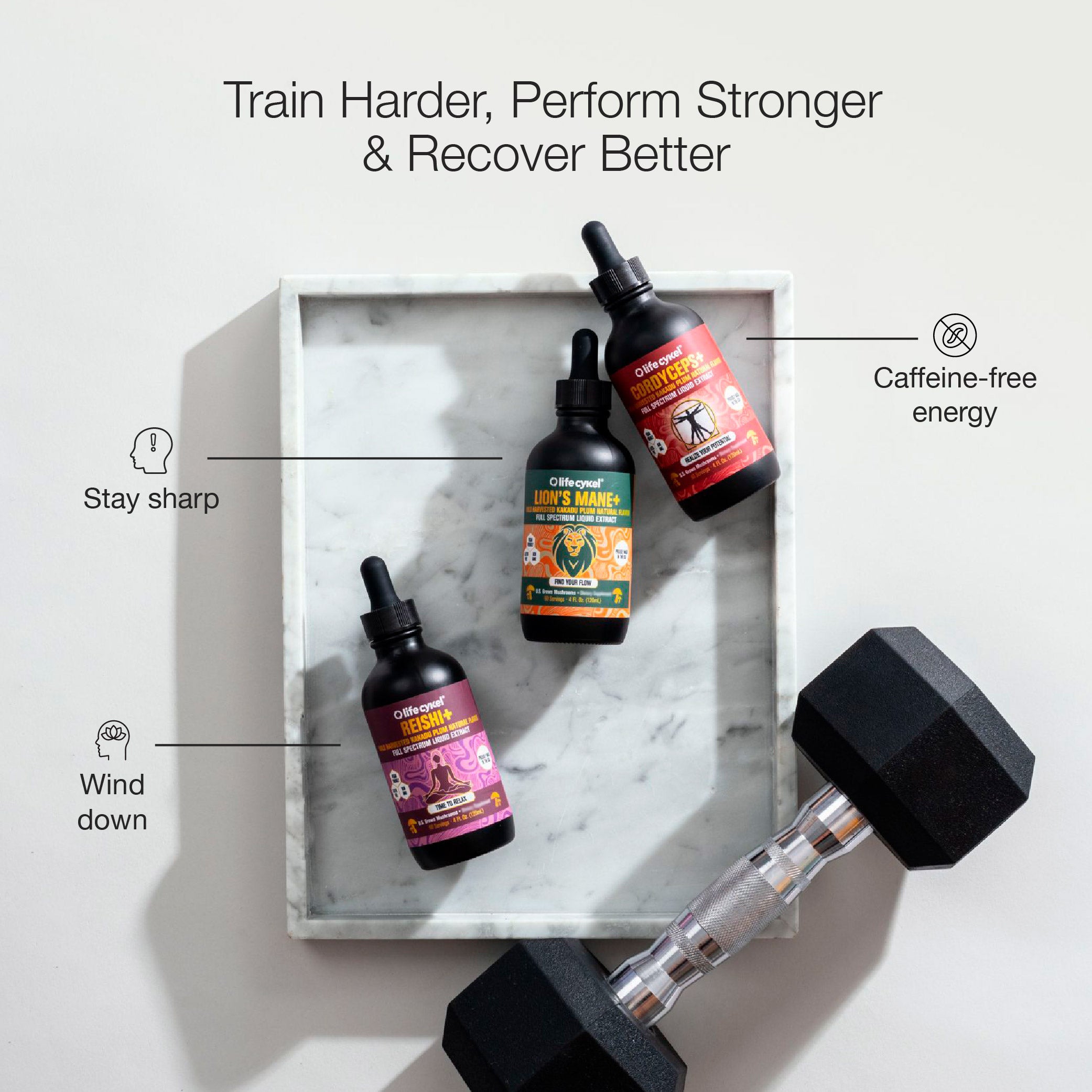 Professional Athlete's Pack - Lion's Mane, Cordyceps & Reishi