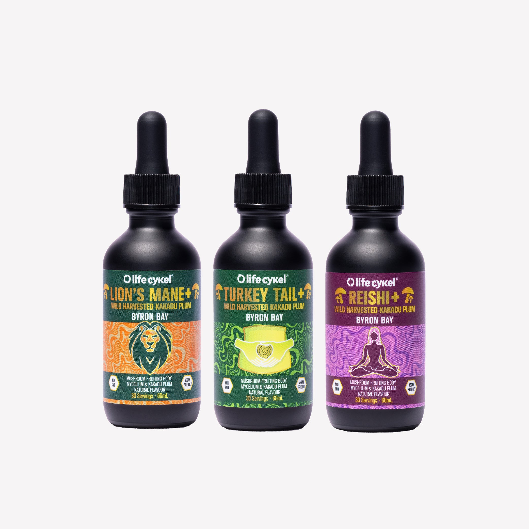 Zen Pack: Lion's Mane, Reishi & Turkey Tail for Wellness – Lifecykel