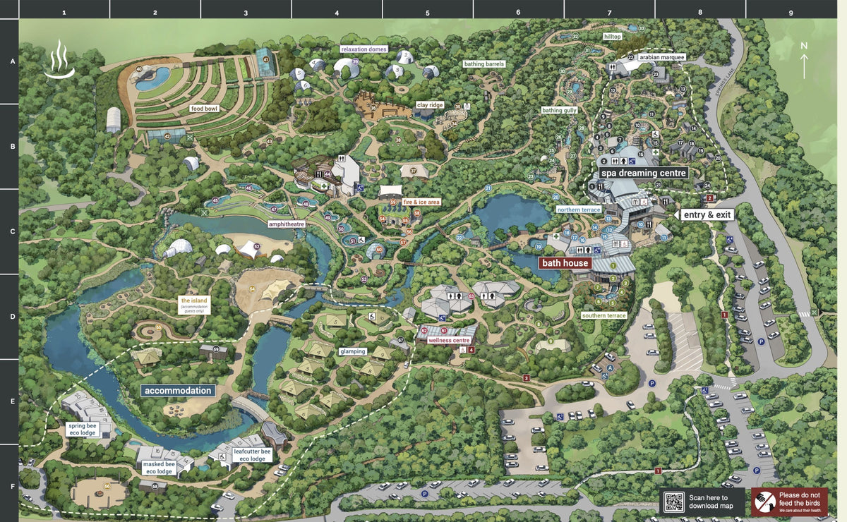 Peninsula Hot Springs facility map