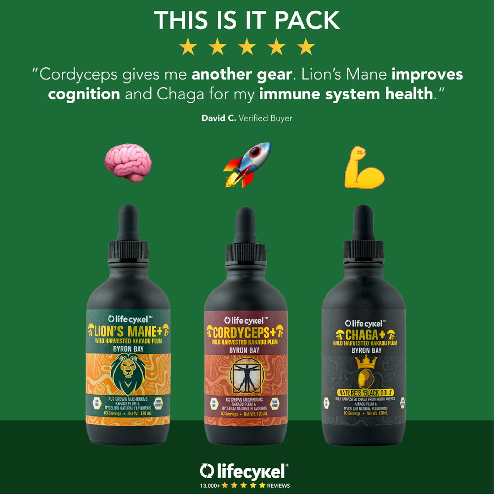 This Is It Pack - Chaga, Cordyceps and Lion's Mane